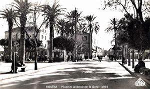 Rouiba - Place et Avenue de la Gare - 1954